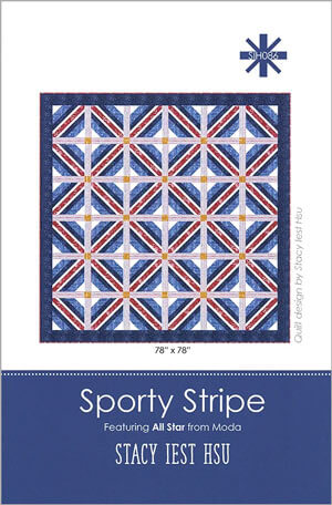 Sporty Stripe quilt pattern by Stacey Iest Hsu