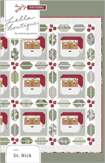 St. Nick quilt pattern by Lella Boutique