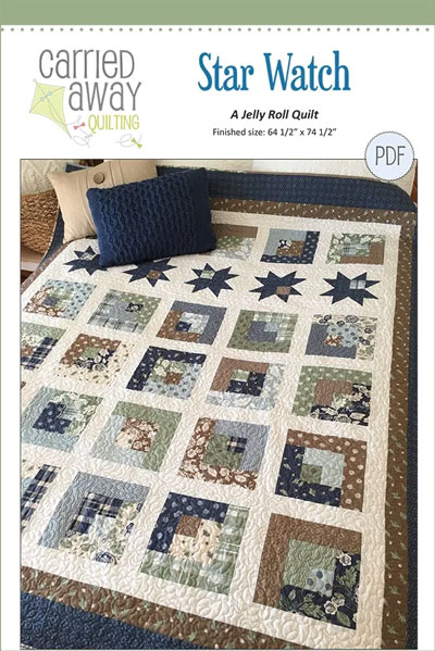 Star Watch quilt pattern by Carried Away Quilting