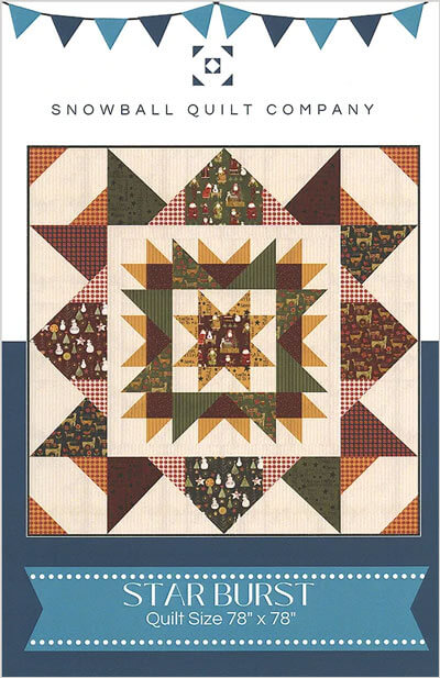 Starburst quilt pattern by Snowball Quilt Company