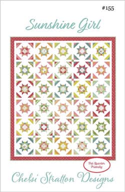 Sunshine Girl quilt pattern by Chelsi Stratton Designs