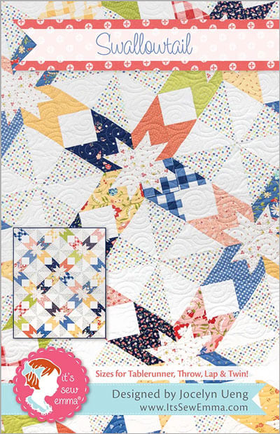 Swallowtail Quilt quilt pattern by It's Sew Emma