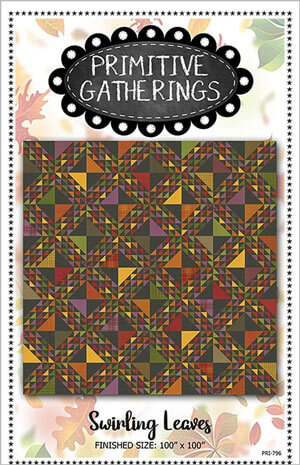 Swirling Leaves quilt pattern by Primitive Gatherings
