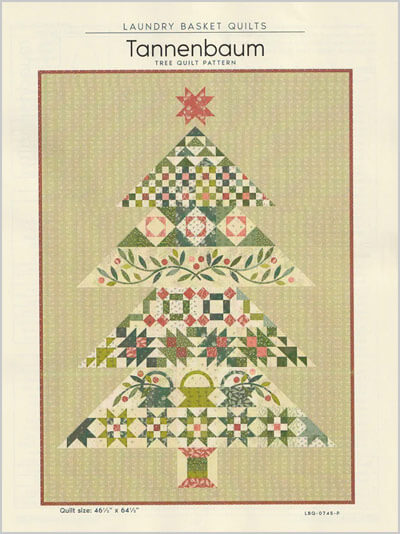 Tannenbaum Christmas Tree quilt pattern by Laundry Basket Quilts