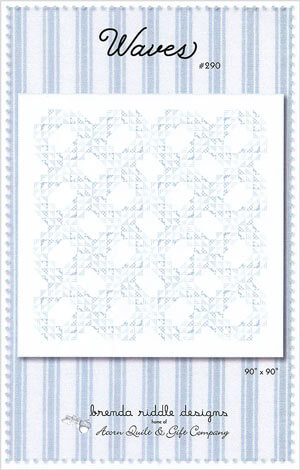 Waves quilt pattern by Brenda Riddle