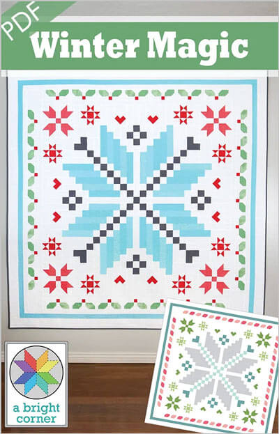 Winter Magic quilt pattern by A Bright Corner