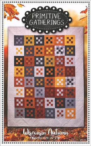 Wisconsin Autumn quilt pattern by Primitive Gatherings