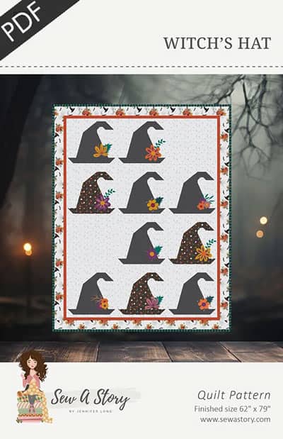 Witch's Hat quilt pattern by Sew A Story