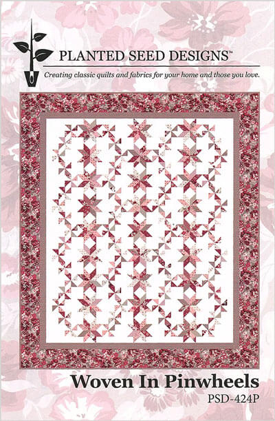 Woven in Pinwheels quilt pattern by Planted Seed Designs