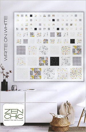Write on White quilt pattern by Zen Chic
