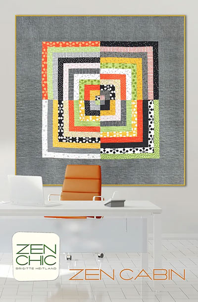 Zen Cabin quilt pattern by Zen Chic