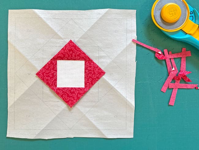 After trimming all four sides of #2s