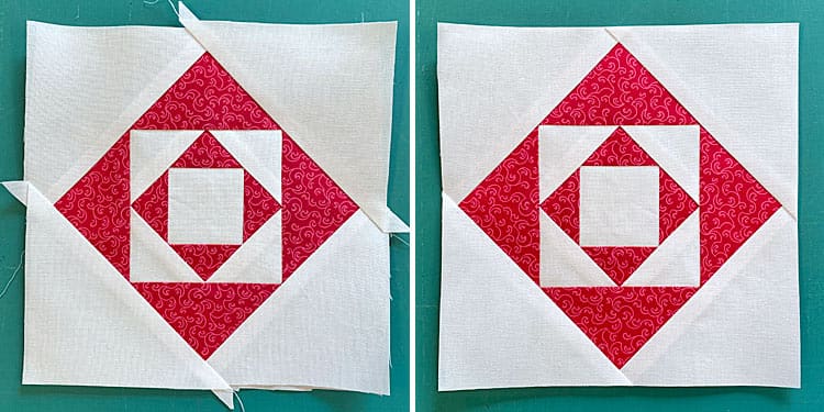 The Center, untrimmed (left) versus trimmed (right)