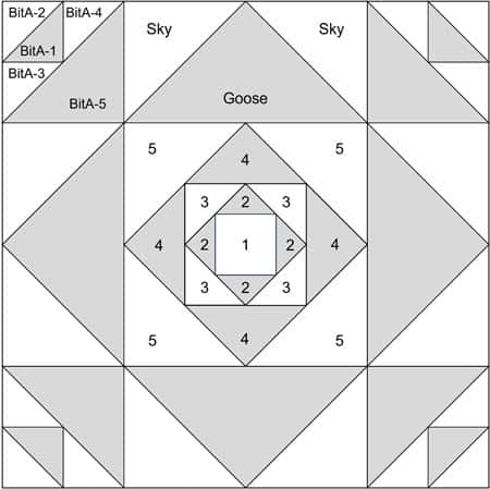 Philadelphia Pavement quilt block design