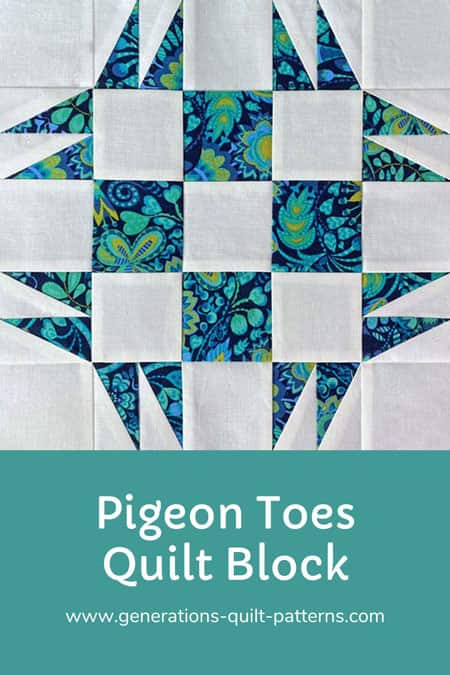 Pin this Pigeon Toes quilt block tutorial Pin this Pigeon Toes quilt block tutorial