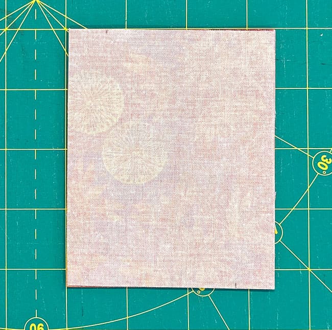 Make a mark on the top 5/8" in from the left edge and on the bottom 5/8" in from the right edge