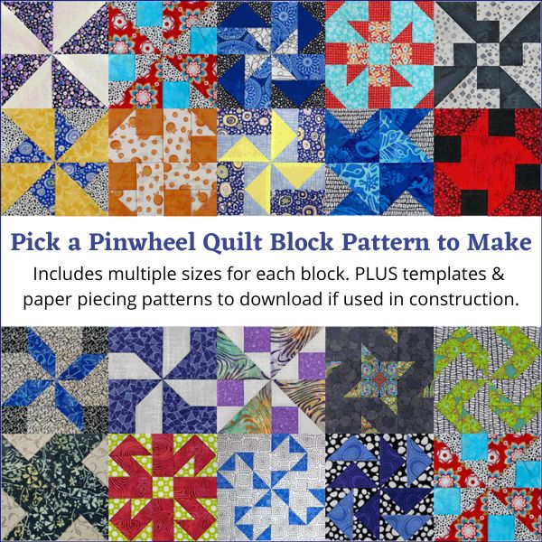 Learn how to paper piece a Pinwheel quilt block here