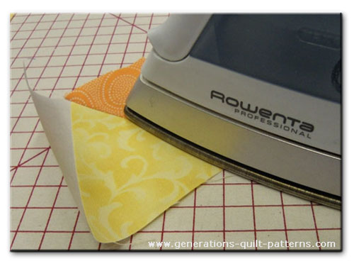 Press the seam open Press the seam open