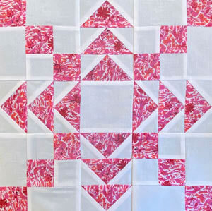 Click here to learn to make a Priscilla's Dream quilt block in 4 sizes