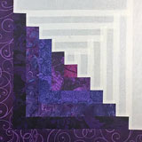 Log Cabin quilt block tutorial, traditionally pieced