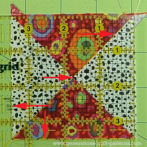 Trim to size on the remaining two sides