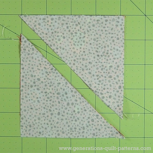 Quarter Square Triangles Technique 2 Quick Pieced
