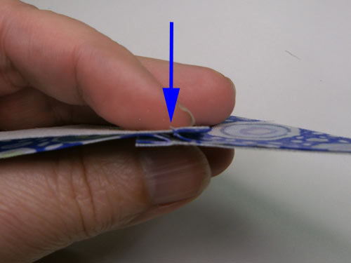 Nest the seam allowances to match the seams