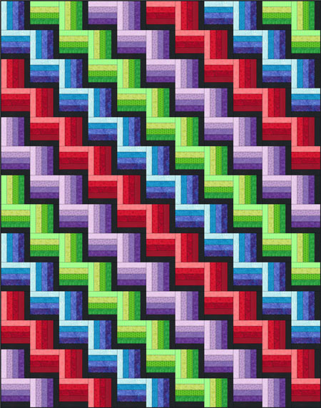 Rail Fence quilt pattern