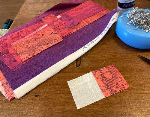 After sewing #2 to #1