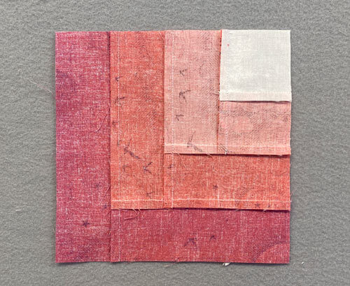 The Rainbow Flower sample from the back