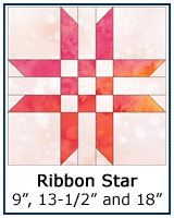The Ribbon star quilt block tutorial
