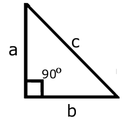 A right triangle