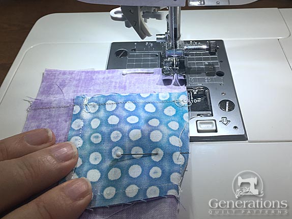 Finish sewing the first #4 Finish sewing the first #4