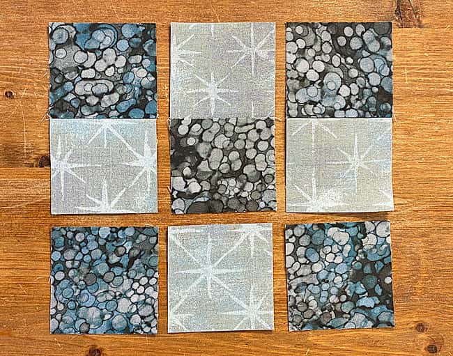 Stitch 3 pairs of #1 and #2 together Stitch 3 pairs of #1 and #2 together