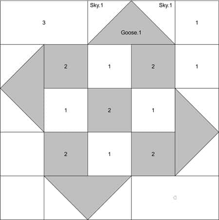 Rolling 9-Patch quilt block design Rolling 9-Patch quilt block design