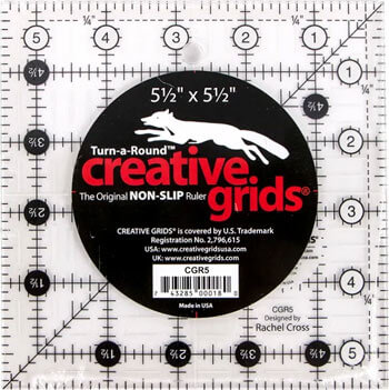 Creative Grids 5&#189;" Square quilting ruler