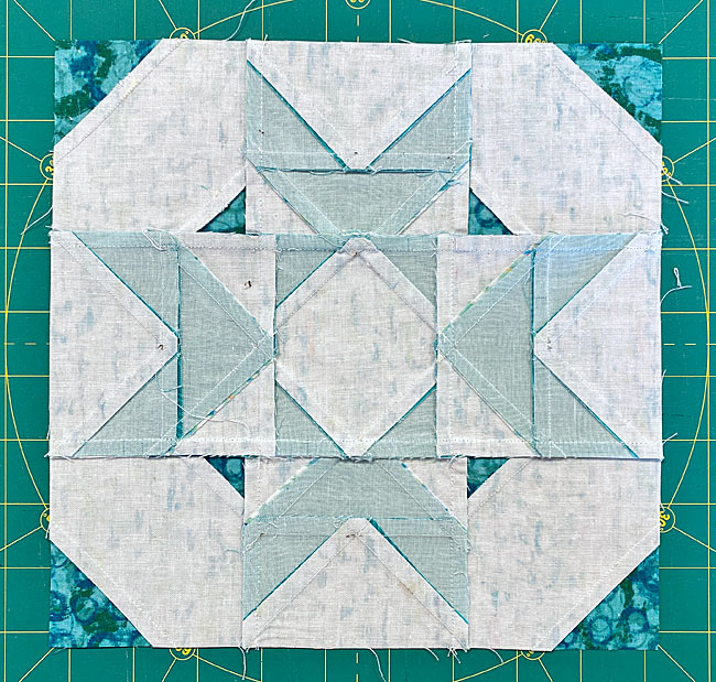 The backside of the Salem quilt block The backside of the Salem quilt block