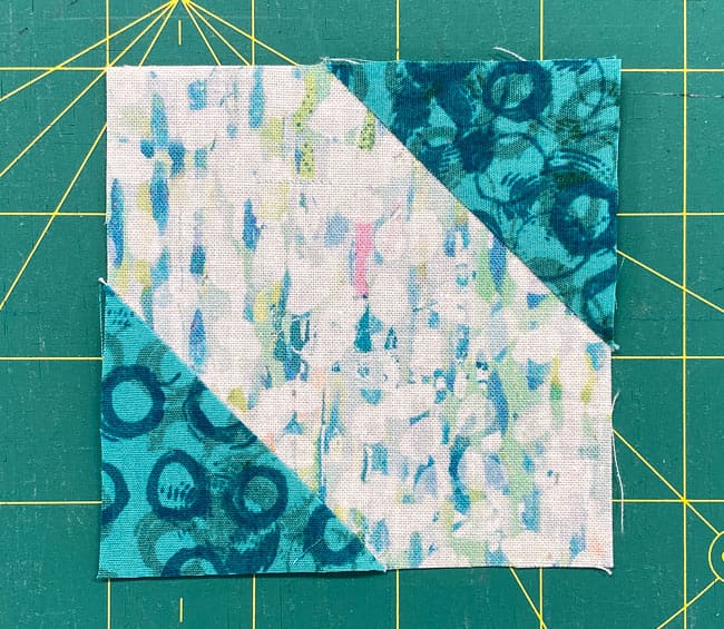 Press the squares towards the corners Press the squares towards the corners