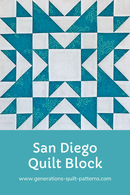 Pin this San Diego quilt block tutorial