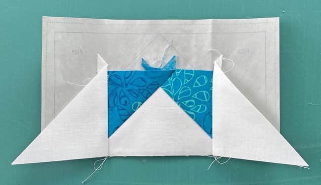 The Flying Geese Variation 2 after sewing the FG3s