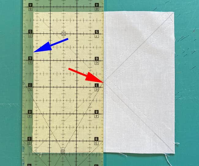 Cut the QST1s and QST2s in half through the center