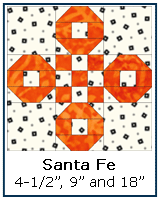 Santa Fe quilt block instructions