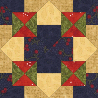 Scottish Cross quilt block