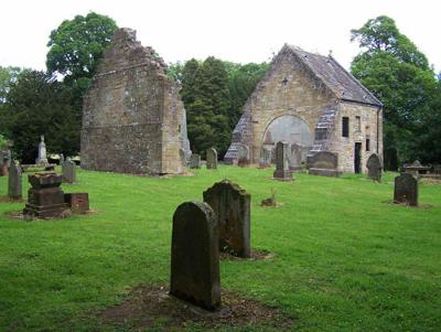 Loudoun Kirk - remains of the church and churchyard