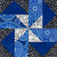 Seesaw quilt block tutorial