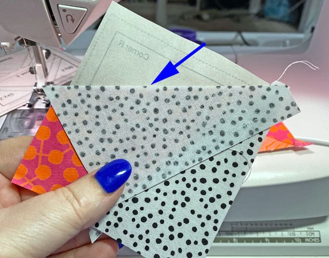 Add the second Corner patch to complete the sewing for the Corner Beam