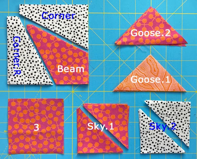 All the patches for a Shaded Compass after subcutting All the patches for a Shaded Compass after subcutting
