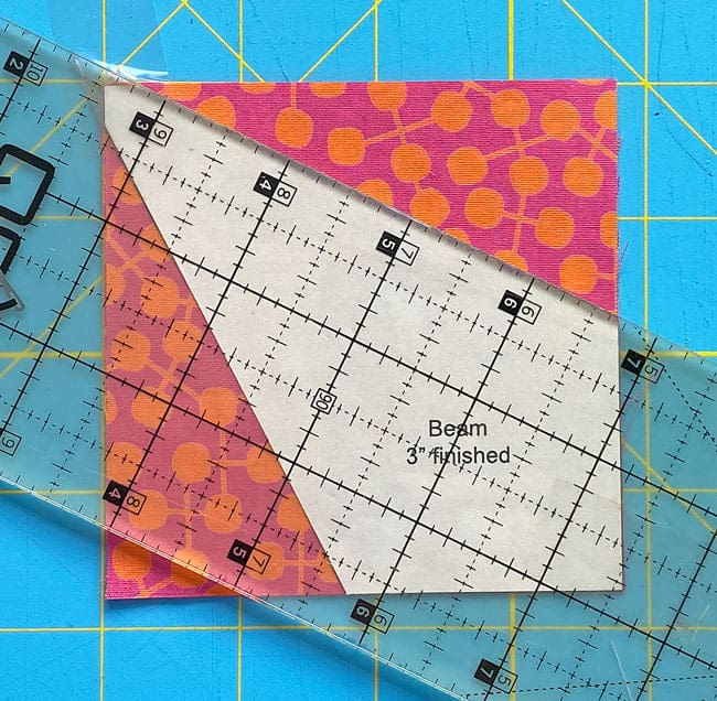 Position the Beam template on top of the four Beam squares Position the Beam template on top of the four Beam squares