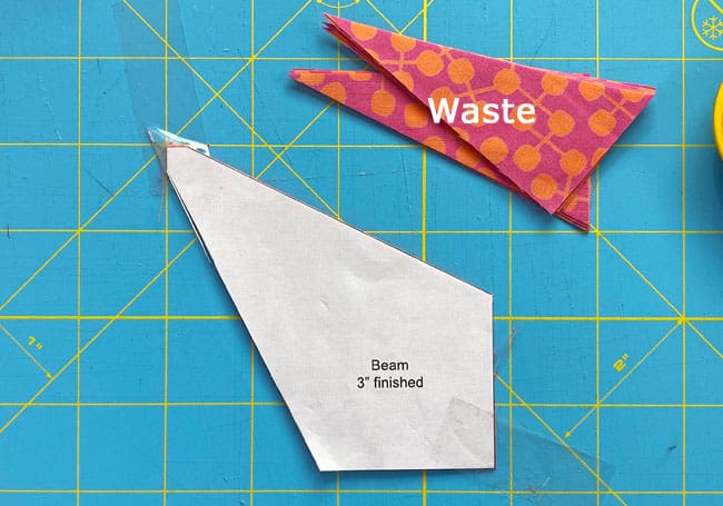 Cut away the excess Beam fabric on the other side Cut away the excess Beam fabric on the other side