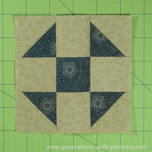 Download Shoofly Quilt Block Tutorial in 5 sizes